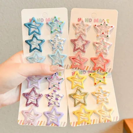 Star snap clips on cards — supplier listing photo