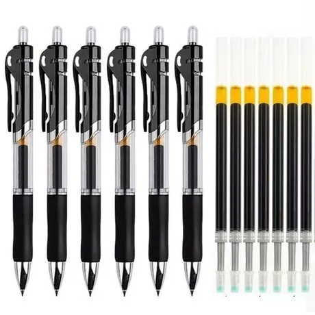 Black gel pens with refills — supplier listing photo