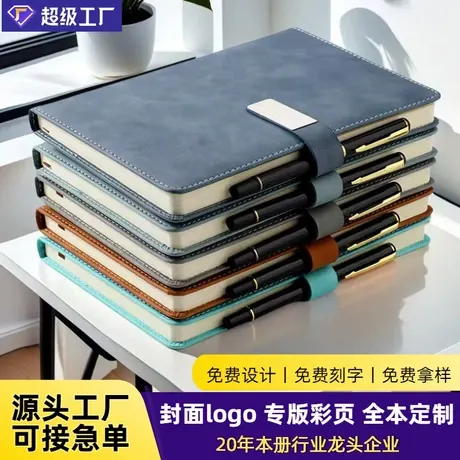 PU-cover notebooks, logo printing — supplier listing photo