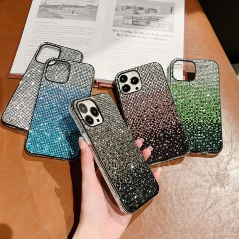 Gradient rhinestone phone case — supplier listing photo