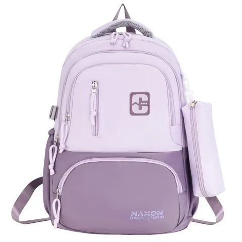 Lavender school backpack — supplier listing photo