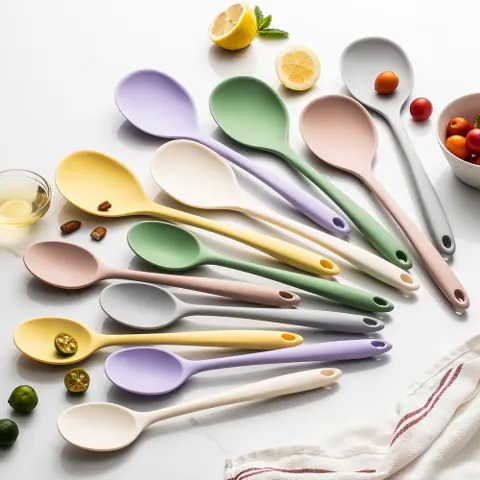 Food-grade silicone spoons — supplier listing photo