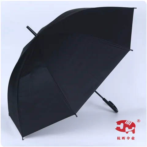 Black auto-open umbrella — supplier listing photo